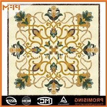 A Quality Modern Marble Inlay Flooring Design,Gold Marble Inlay Flooring Design, Dark Emperador/Golden Year/Rosso Verona/Crema Marfil/Honey Onyx/Onyx Green/India Green/Lapis/Ariston Marble Medallion