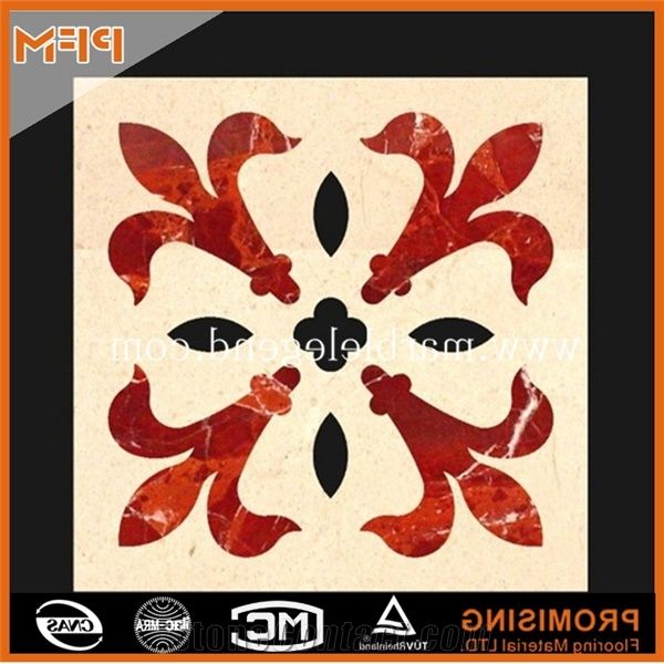 A Quality Modern Marble Inlay Flooring Design,Gold Marble Inlay Flooring Design, Dark Emperador/Golden Year/Rosso Verona/Crema Marfil/Honey Onyx/Onyx Green/India Green/Lapis/Ariston Marble Medallion