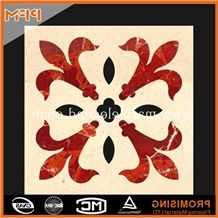 A Quality Modern Marble Inlay Flooring Design,Gold Marble Inlay Flooring Design, Dark Emperador/Golden Year/Rosso Verona/Crema Marfil/Honey Onyx/Onyx Green/India Green/Lapis/Ariston Marble Medallion