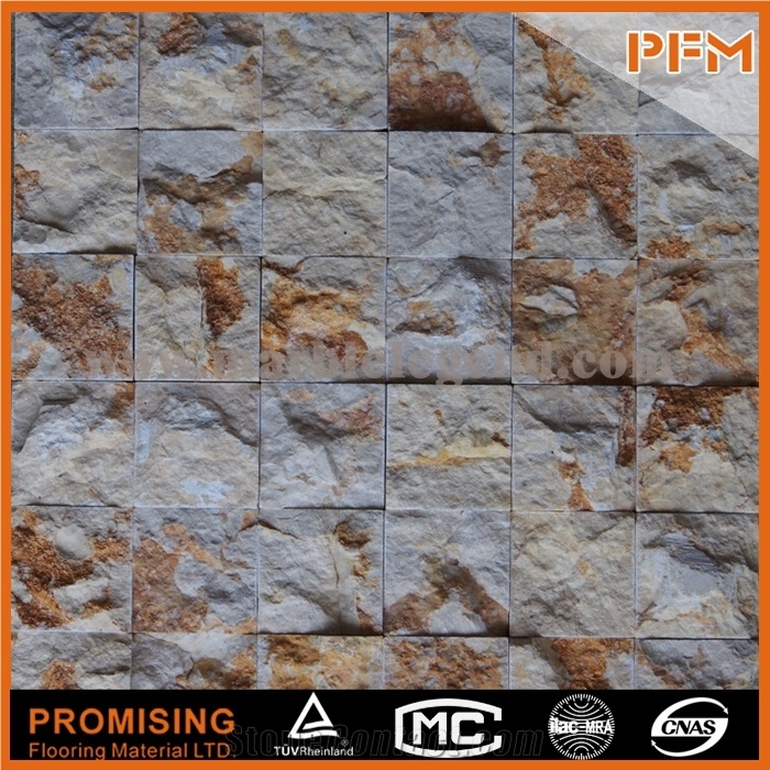 Backsplash Glass Mix Stone Mosaic,Grey Wooden Marble Hexagon Stone Mosaic