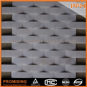 Brown Mosaic Light Brown and Polish Crystal Tile Stone Mosaic Natural Well Polished Beautiful Decorative Rectangular Stone Mosaic