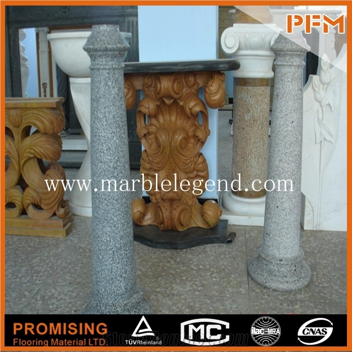Carved White Marble Columns,Marble Sculpture Column,Decorative Stone Pillar