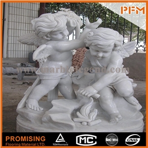 Children Garden Statues and Sculpture Marble Child Sculpture,Hunan White Marble Sculpture