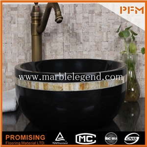 China Grey Marble Stone Polished Sinks, Hot Design Artificial Stone Wash Sink, New Round Wash Basin Sink for Bathroom
