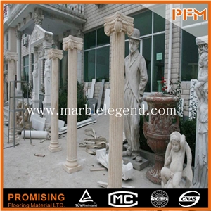 Custom Design Graved Decorative Marble Columns