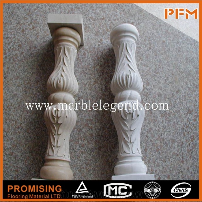 Custom Design Graved Decorative Marble Columns