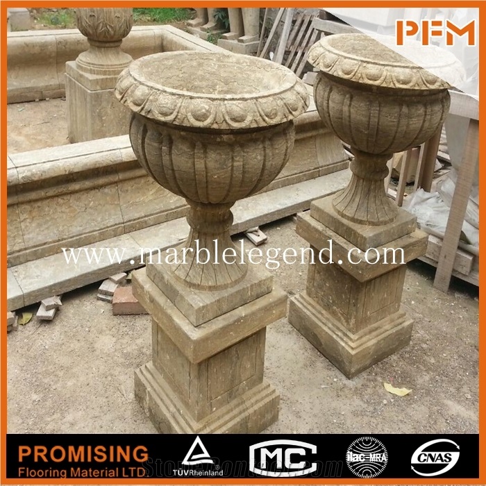 Decorative Marble Flower Pots,Decorative Garden Marble Flower Pot for Sale