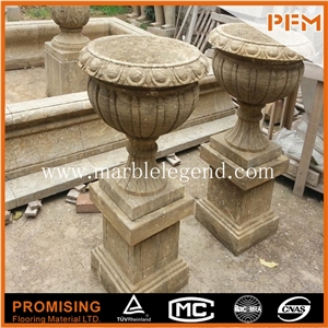 Decorative Marble Flower Pots,Decorative Garden Marble Flower Pot for Sale