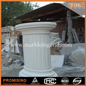 Decorative Roman Marble Column , Stone Pillars