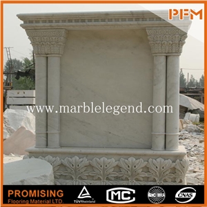 Decorative Roman Style Hand Carved Marble Wedding Pillars Columns for Sale