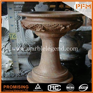 Durable and Colorful Flower Pots for Indoor and Outdoor, Brown Sandstone Flower Pots
