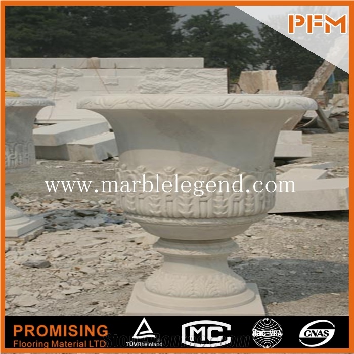 Garden Travertine Stone Flower Box,Home Decorative Flower Vase & Garden.