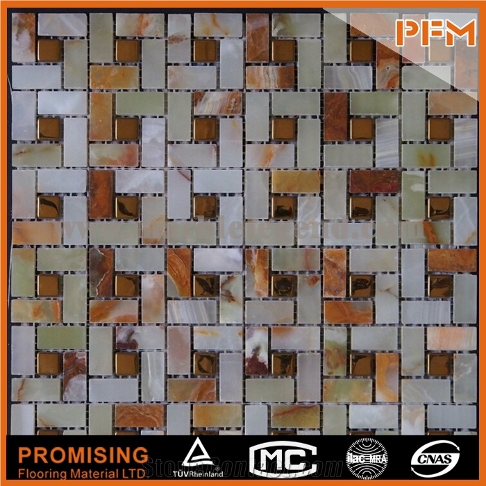 Glass Stone Mosaic Wall Tile Japanese Golden Select Glass and Stone Mosaic Wall Tiles Glass and Stone Mosaic Tile, Mosaic Tile Merrifield, Grey Mosaic Tiles