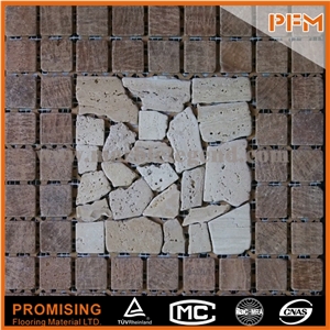 Grey Marble Glass Mix Stone Mosaic Tile, Grey Marble Glass Mix Stone Mosaic Tile