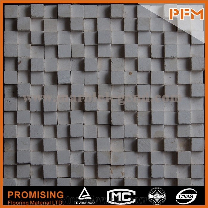 Grey Marble Glass Mix Stone Mosaic Tile, Grey Marble Glass Mix Stone Mosaic Tile