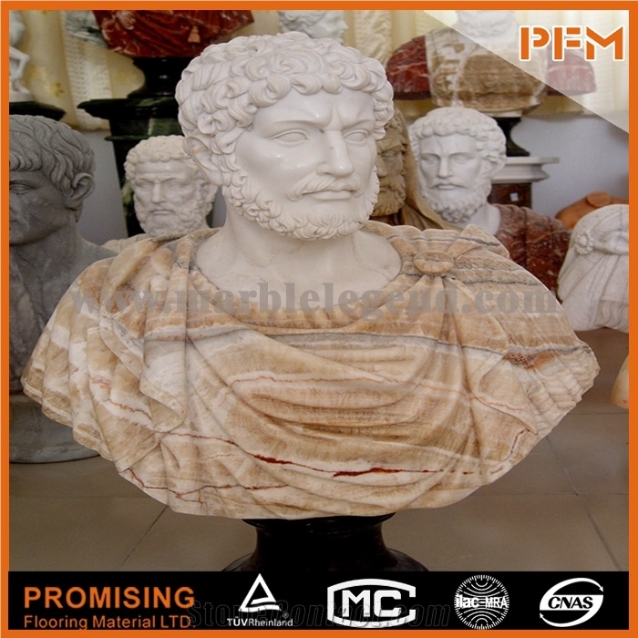 Henan Yellow Limestone/ Bust Sculptured Statue /Western/European Customized Figure Human/ Hand Carving
