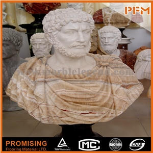 Henan Yellow Limestone/ Bust Sculptured Statue /Western/European Customized Figure Human/ Hand Carving