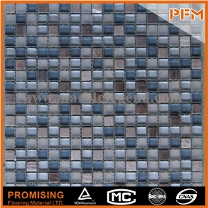 High Quality Bathroom Glass Wall Tiles Square Glass Mosaic with Stone Glass and Stone Mosaic Art Design Hand-Cut Picture Pattern for Wall Tile High Quality Bathroom Glass Wall Tiles Square Glass Mosaic with Stone Glass and Stone Mosaic Art Design Hand-Cut Picture Pattern for Wall Tile