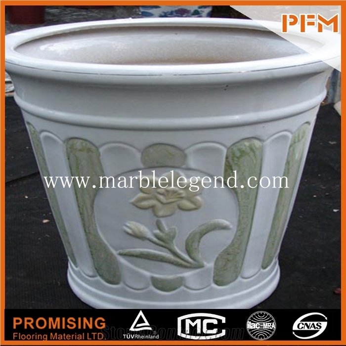 High Quality Marble Flowerpot,Beige Marble Flower Vase