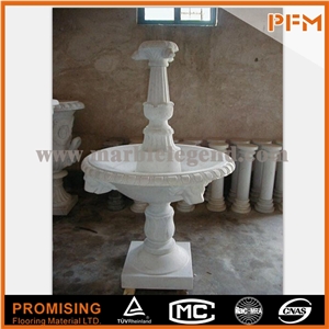 Hot Sale Garden Decor Marble Garden Fountain One Tier