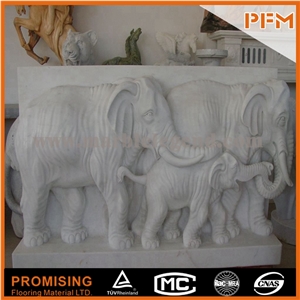 Hunan White Marble Animal Sculptured Statue, Western & European Customized Figure Human & Animal, Hand Carving for Outdoor & Garden