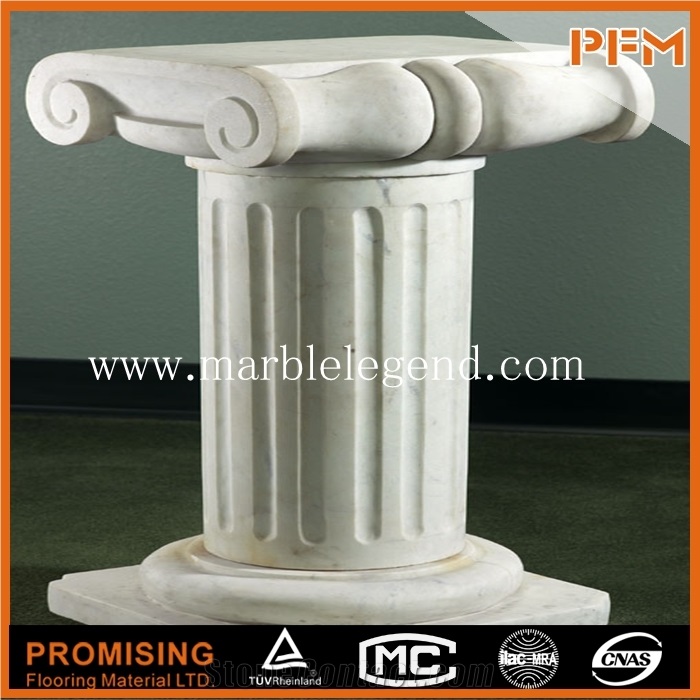 Interior Used Decorative Great Processability Marble Columns and Bases