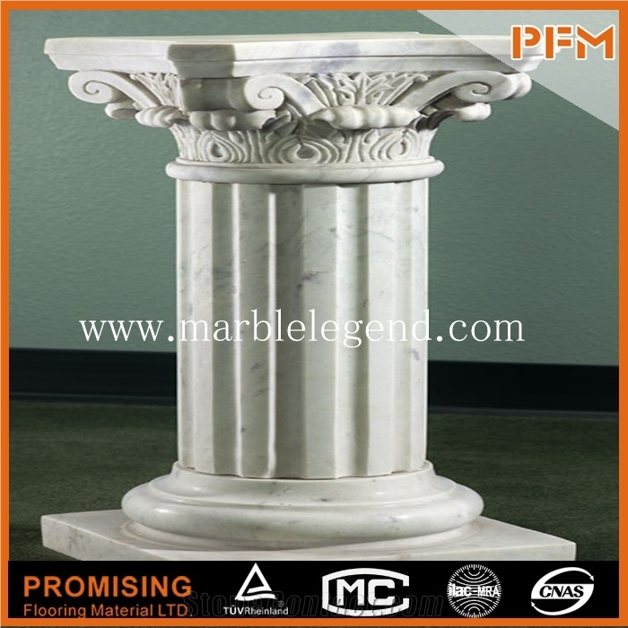 Interior Used Decorative Great Processability Marble Columns and Bases