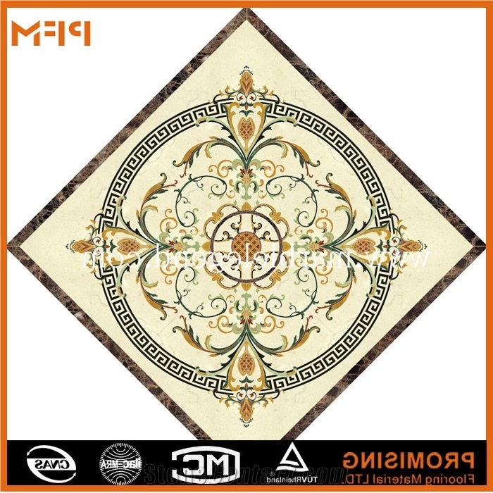 Lobby Marble Flooring Design,Home Marble Floor Design Best Price, Dark Emperador/Golden Year/Rosso Verona/Crema Marfil/Honey Onyx/Onyx Green/India Green/Lapis/Ariston Marble Medallion