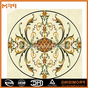 Lobby Marble Medallion, Marble Inlay Flooring,Marble Hotel Lobby Flooring, Dark Emperador/Golden Year/Rosso Verona/Crema Marfil/Honey Onyx/Onyx Green/India Green/Lapis/Ariston Marble Medallion