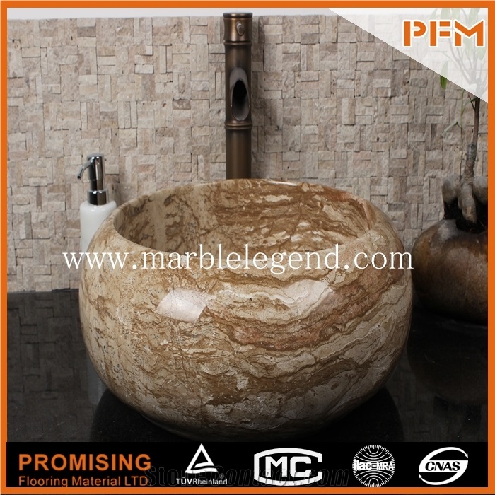 Luxury Bathroom Vanities Marble Wash Basin Modern Solid Surface Wash Basin，Bathroom Marble Basin and Sink