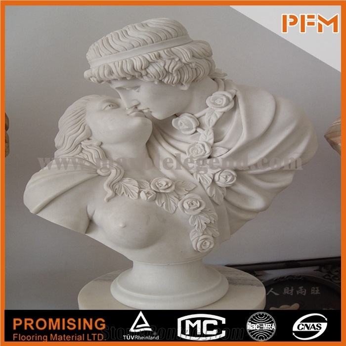Manmade Marble Bust,Hunan White Marble Sculpture & Statue