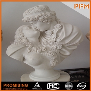 Manmade Marble Bust,Hunan White Marble Sculpture & Statue