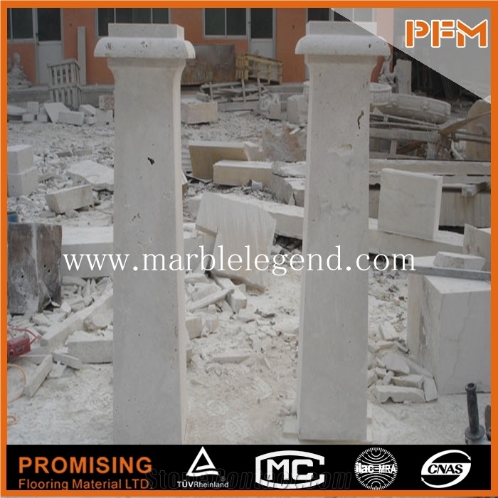 Marble Column Pillar,Roman Round Pillars Marble Column Natural Stone Columns