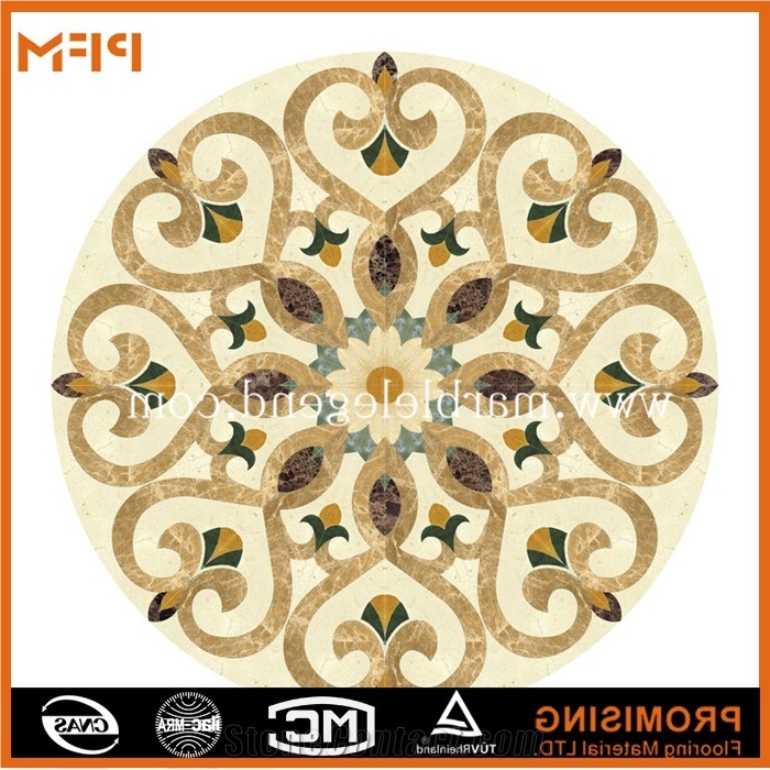 Marble Inlay Flooring Design,Cheap and Favorable Marble Inlay Flooring Design, Dark Emperador/Golden Year/Rosso Verona/Crema Marfil/Honey Onyx/Onyx Green/India Green Marble Medallion