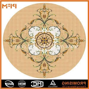 Marble Inlay Flooring Design,Cheap and Favorable Marble Inlay Flooring Design, Dark Emperador/Golden Year/Rosso Verona/Crema Marfil/Honey Onyx/Onyx Green/India Green Marble Medallion