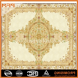 Marble Inlay Flooring Design ,Polished Marble Flooring Tile Marble Inlay Flooring Design, Dark Emperador/Golden Year/Rosso Verona/Crema Marfil/Honey Onyx/Onyx Green/India Green Marble Medallion