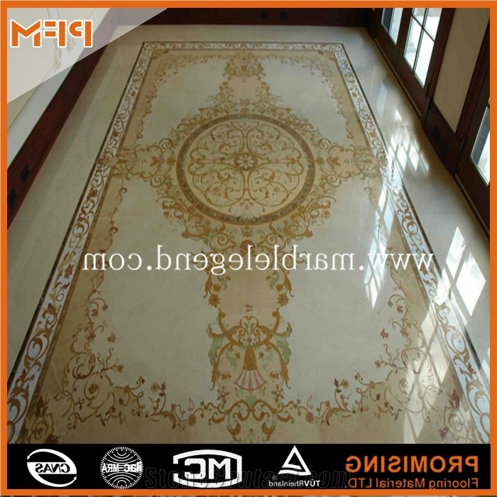 Marble Inlay Flooring Design ,Polished Marble Flooring Tile Marble Inlay Flooring Design, Dark Emperador/Golden Year/Rosso Verona/Crema Marfil/Honey Onyx/Onyx Green/India Green Marble Medallion