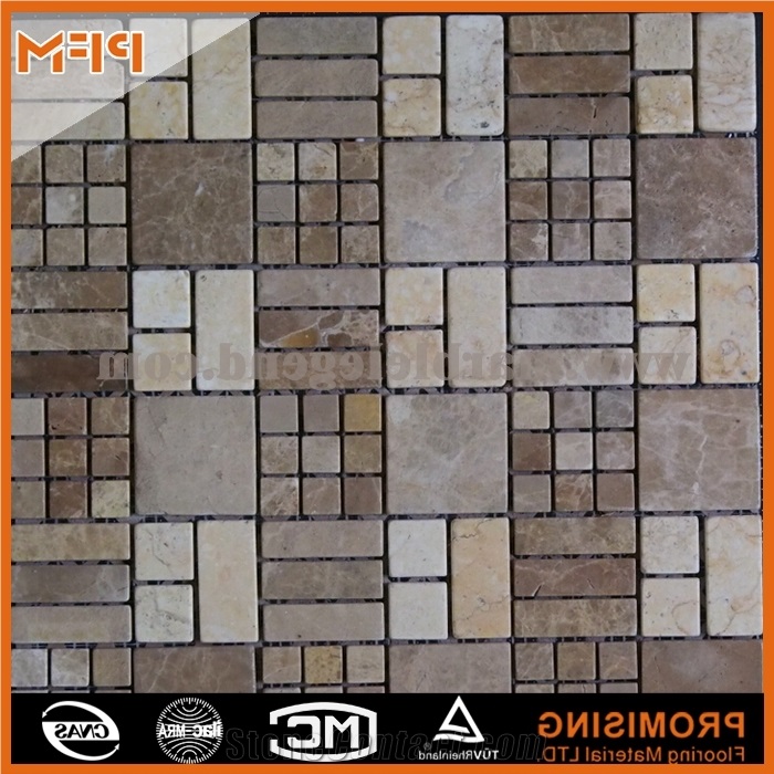 Marble Mosaic Art, Noble Glass Mix Stone Marble Mosaic Tiles & Slabs
