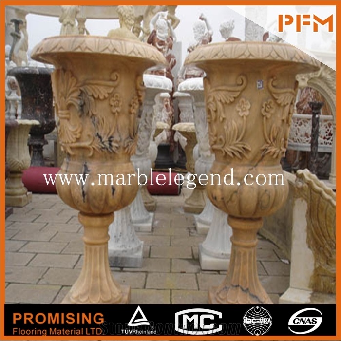 Marble Stone Planters Stone Flower Planter,Big Outdoor Marble Flower Pots