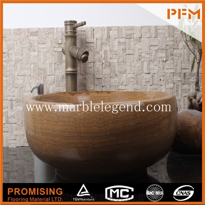 Modern Granite Sink for Bathroom,Bathroom Vessel Sink, Natural Stone Basin