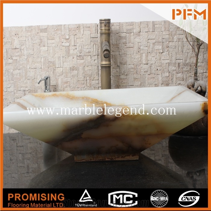 Modern Granite Sink for Bathroom,Bathroom Vessel Sink, Natural Stone Basin