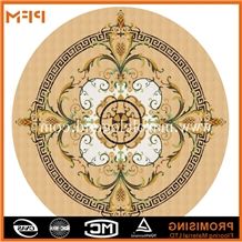 Modern Style and Hot Sale Marble Inlay Floor Design,Luxury Restaurant Floor and Wall Use Marble Inlay Wall Tiles, Dark Emperador/Golden Year/Rosso Verona/Crema Marfil/Honey Onyx/Onyx Green Marble Meda