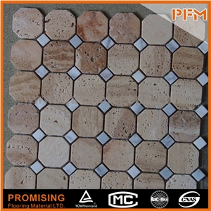 Muti-Size Foshan Atpalas Factory Wholesale Price for Self- Adhesive Brown Travertine Mosaic Popular Muti-Size Foshan Atpalas Factory Wholesale Price for Self- Adhesive Brown Travertine Mosaic Popular