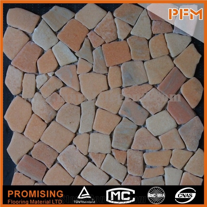 Muti-Size Foshan Atpalas Factory Wholesale Price for Self- Adhesive Brown Travertine Mosaic Popular