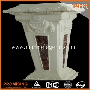 Natural Decorative Stone Roman Columns,Decorative Pillars and Columns,Indoor Pillar Decorative Hand Carved Large Stone Column