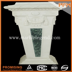Natural Decorative Stone Roman Columns,Decorative Pillars and Columns,Indoor Pillar Decorative Hand Carved Large Stone Column