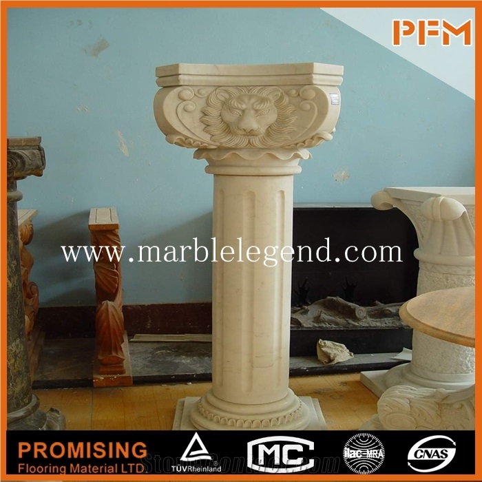 Natural Marble Columns for Sale,Wedding Decorations Marble Garden Stone Column