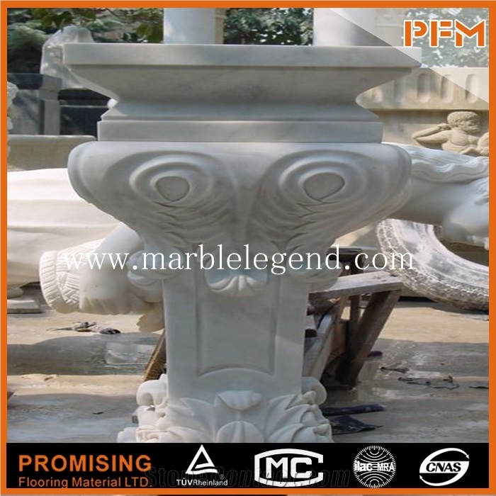 Natural Marble Columns for Sale,Wedding Decorations Marble Garden Stone Column