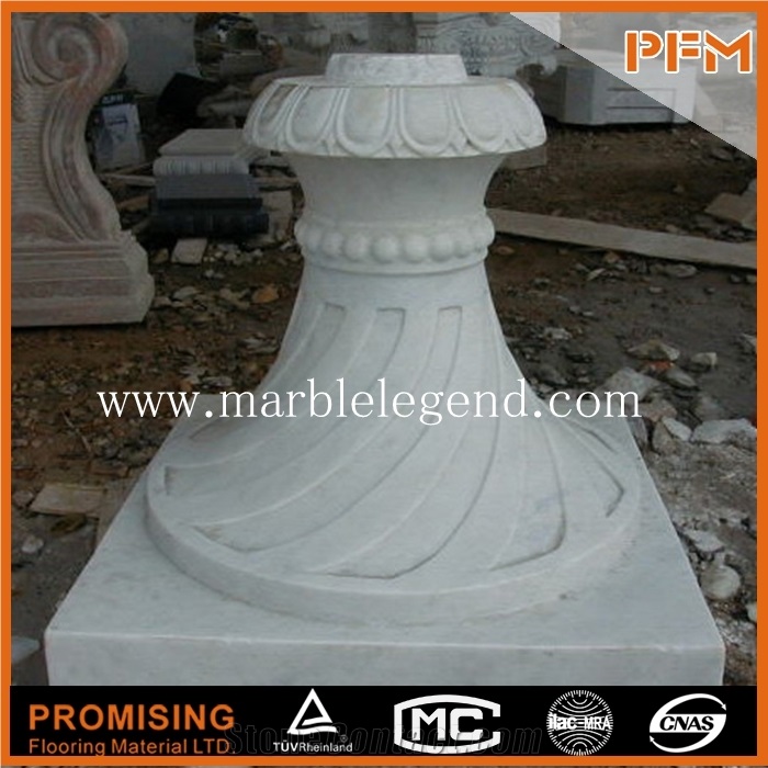 Natural Marble Columns for Sale,Wedding Decorations Marble Garden Stone Column
