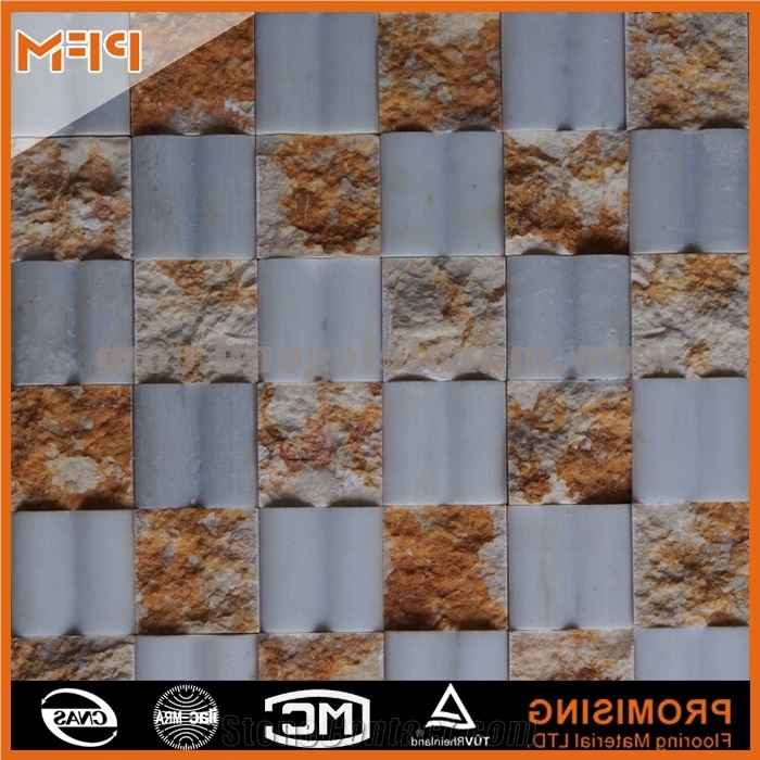 Natural Stone China Marquina Marble Mosaic Tiles with Cheap Price,Modern Stone Mosaic Tile for External Wall